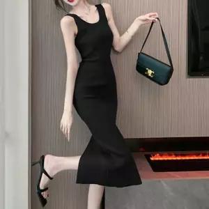 골지 민소매 니트 원피스 NM-0266데일리룩패션 휴양지코디 스타일 클럽 데이트 모임 여름