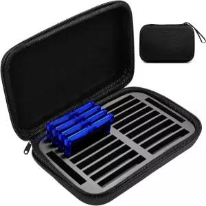 게임보이 어드밴스 게임용 DPVPER 휴대용 케이스 GBA 홀더 - 20개의 게임 카트리지 보유