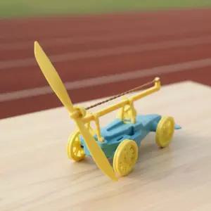 고무동력 풍력자동차 만들기 고무줄 동력전달 미니카 대형 프로펠러 작용반작용 회전 과학교구