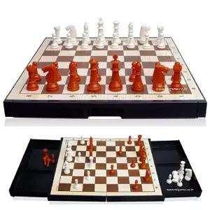 자석놀이 체스260mm x 224mm 보드게임판 폴더형 휴대용 접이식