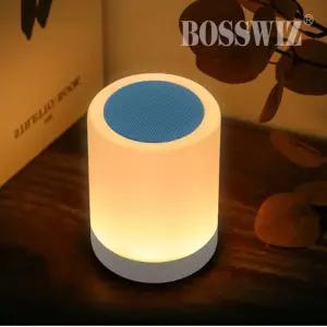 LED 터치 무드등 휴대용 블루투스 스피커 BS-80등 조명 형스피커 용스피커 캠핑 무선