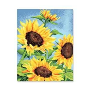 DIY 보석십자수 정물 황금빛 해바라기 40X50액자 취미생활 패키지 비즈 반짝이