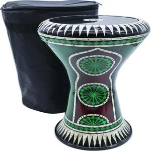 18인치 호라이즌 자타 타악기 이집트 스타일 솔로 다르부카(액체 녹색)