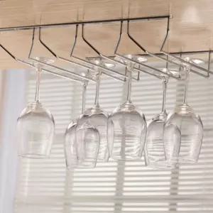 크리에이트브 와인잔 걸이 3행 1개거치대 진열대 잔랙 스테인리스 천장 업소용치대 레스토랑치대 천정형 보