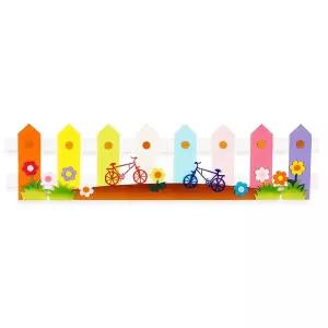 펠트 색동자전거울타리 환경판 꾸미기장식 환경 게시꾸미기 캐릭터 미화 꾸미기 어린이집