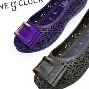 여성신발 나인어클락 여성 플랫 여성단화 부엉이 펀칭 젤리 보석 PW921B70