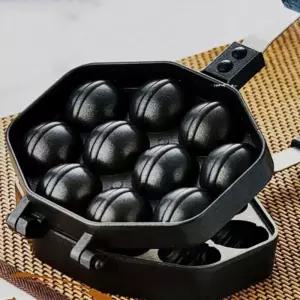 집간식 호두과자 틀 양면 코팅 후라이팬 10구무쇠 붕어빵메이커 프라이 만들기 토스트 요리 기계 타코야끼