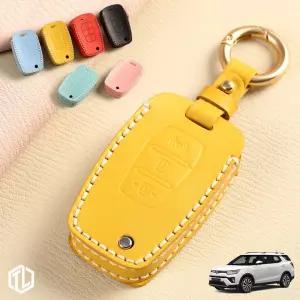 톨른 마카롱 티볼리에어 스마트키케이스 TSS-02 가죽 홀더키홀더추천 차량맞춤형 고급스러운 선물용 각인