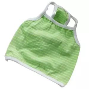 [반려] 티셔츠 나시티 2XL 스트라이프 크롭 1P 그린 강아지