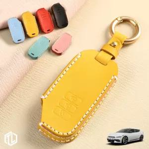 톨른 마카롱 EV6 스마트키케이스 TK-18 가죽 홀더키홀더추천 차량맞춤형 고급스러운 선물용 각인 차량용 홀