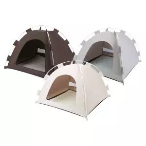 강아지 고양이 텐트 펫하우스 중형 애견 강아지집 울타리 방석