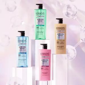 케라틴본드 샴푸 (600ml) + 트리트먼트 (600ml)/린스/머리/관리/업소용/보습/헤어/숙박업소/모발/영양/공급