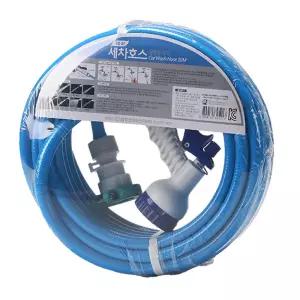 호스 다용도 세차 10M 분사 기능 7가지 고탄력 호수 농업용 물 급수 줄기물 공사장 호스릴 부속 정원관리