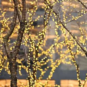 은하수 LED 투명선 100구 10m 줄전구 조명 실내 장식트리 감성캠핑 성탄 크리스마스용품 라인