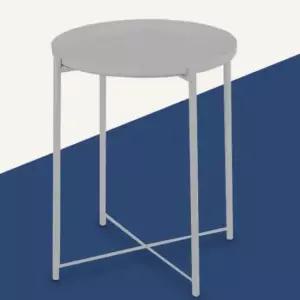 사이드 철제 카페 테이블 원형 탁자 티테이블 사이트 철제테이블 원형테이블