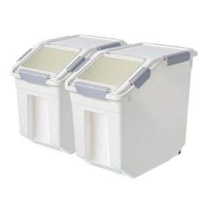 시티 베이비 2팩 밀폐 밀가루 저장 용기 스쿱 건조 식품 설탕 베이킹 용품 쌀 세트 BPA 프리 반려동물