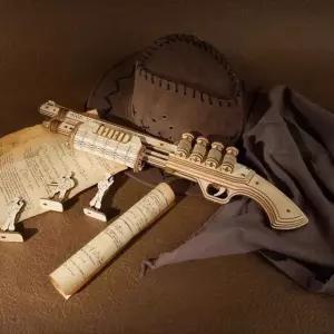 에땁 입체 입체퍼즐 저격총 퍼즐 조립 고무총 3D