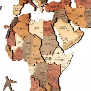 나무 세계지도 인테리어 원목 서재 사무실 배경 거실 카페