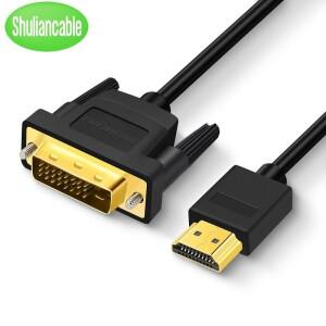 SHULIANCLE 4K HDMI to DVI 케이블 어댑터 양방향 프로젝터 노트북 개인용 컴퓨터