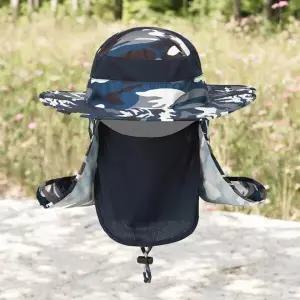 정글모자 등산 캠핑 햇빛가리개 블루