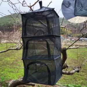 식기건조망 휴대용 캠핑용 다용도 건조망 그릇 보관대 4단 식품건 메쉬 캠핑건 야외 설거지 건조건