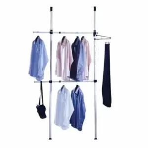 [라일리생활건강] Rly 2단 행거 수납행거 옷방행거