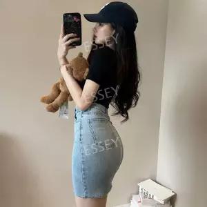 데님 블랙 슬림 여름 미니 스판 청치마 가을 여성 스커트