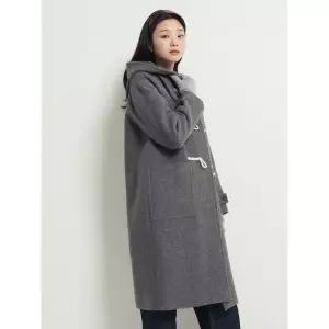 빈폴 BEANPOLE LADIES 더플 롱 코트 - 그레이 247616