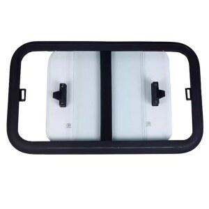 캠핑카 창문 윈도우 슬라이딩 스크린 이중 거즈 폴딩 차양 모기장 유리 푸시아웃 RV