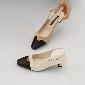 [소보제화]마르티 리본 미들힐 슬링백 5cm
