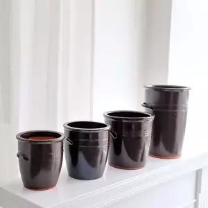 [셀러허브 생활리빙]엔티크 옹기 콩시루 화분 2호 17x19 cm