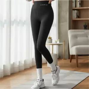 [라일리여성의류] Rly 여성 슬림 기모 레깅스 2사이즈 무발디자인 겨울