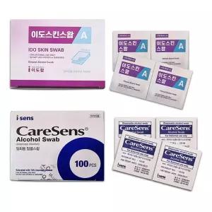 케어센스 이도스킨스왑 알콜솜 100매 3통
