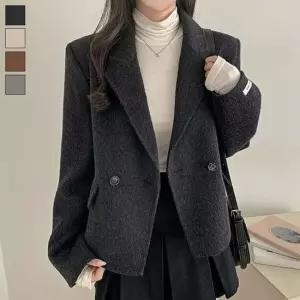 [라일리여성의류] Rly H.LINE) 여성 미디 클래식 빅카라 코트