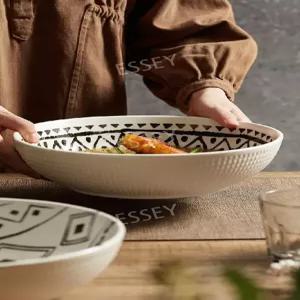 일본식 세라믹 샐러드볼 대형식기 초대형그릇 먹방유튜버 12인치