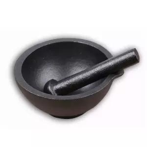 무쇠 절구 가정용 마늘 무쇠절구 절구통 깨 분쇄기 주철 미니 전통 다지기 수동