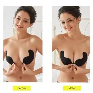 [셀러허브]가슴골 끈없는 앞후크 누드브라 웨딩 비니키 (S13275306)