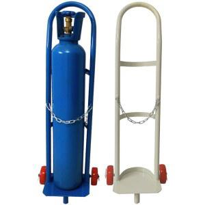 산소통 거치대 안전 스테인레스 낱개형 산소 가스용기 고정 단병 질소통 프레임 이동카트