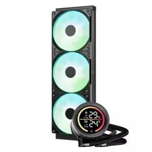 앱코 CPU 수냉쿨러 ARGB 디스플레이 포세이돈 P360D 블랙