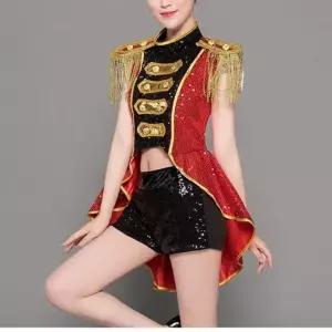 재즈 무대의상 댄스 군악대 무용 스팽글 공연