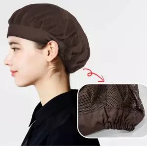 6색 1개 망사 여름 조리모자 위생모 식품 위생모자 조 tcw7+5uDe