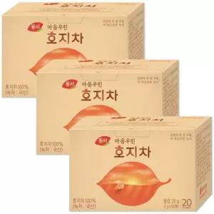 동서 마음우린 티백 호지차 건강차 차음료 20T 3개