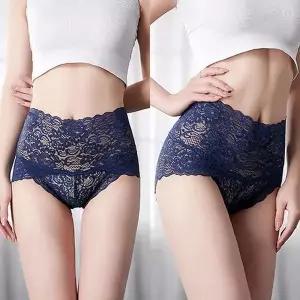 [셀러허브]F007351_(3세트) 이너라인 하이웨스트 레이스망사팬티 (S19760806)