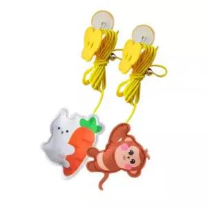 딩동펫 고양이 장난감 운동 용품흔들 접착 모빌 로프 2종 세트