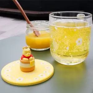 디즈니 곰돌이 푸 유리컵 피규어 내열 글래스 홈카페