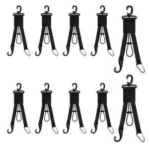 SHANMMY 야구 소프트볼 기어 행거 3 in 1, 소프트볼 클립 홀더, 덕아웃 오거나이저 배트 헬멧 홀더, 헬멧 후크, 장갑 클립, 물병 홀더 (10개)