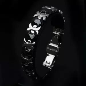 [아펠라] 게르마늄 팔찌 A1301 BK-W