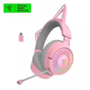 레이저코리아 고양이 이어컵 헤드셋 게이밍 헤드폰 쿼츠 1P