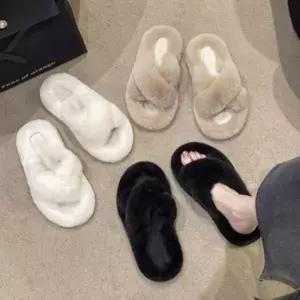 |CCS7DCB|여성용 겨울 따뜻한 푹신한 스트랩 슬리퍼