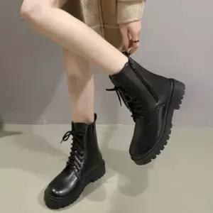 |CCS7DB9|여성 데일리 캐주얼 레이스업 첼시 부츠